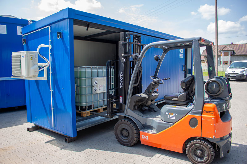 Brandwerende containers • Brandwerend opslag compartiment • Opslag van gevaarlijke stoffen