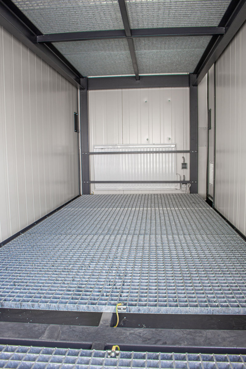 Gevaarstoffenopslag, containers voor gevaarlijke stoffen, vrijstaande container, opslagsystemen voor gevaarlijke stoffen van de specialist, gevaarlijke stoffen container • Fabrikant IKAPOL