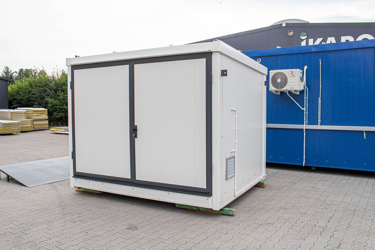 Gevaarstoffenopslag, containers voor gevaarlijke stoffen, vrijstaande container, opslagsystemen voor gevaarlijke stoffen van de specialist, gevaarlijke stoffen container • Fabrikant IKAPOL