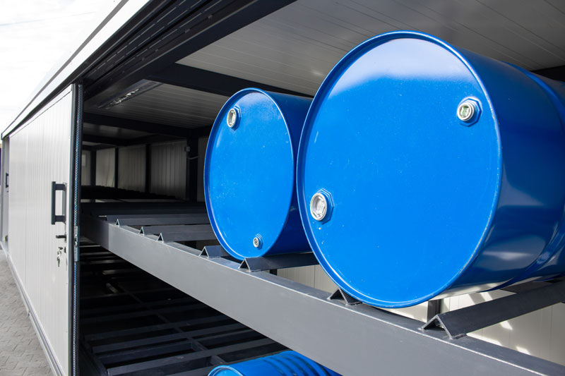 Brandwerende containers • Brandwerend opslag compartiment • Opslag van gevaarlijke stoffen