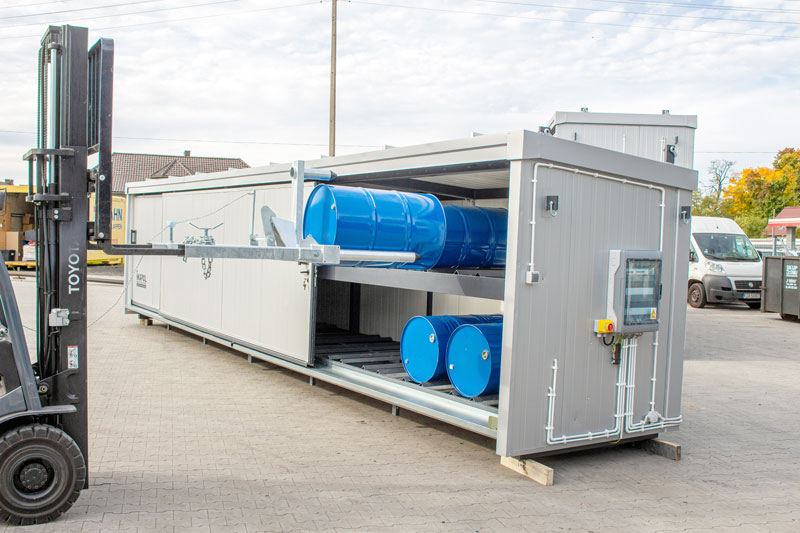 Brandwerende containers • Brandwerend opslag compartiment • Opslag van gevaarlijke stoffen